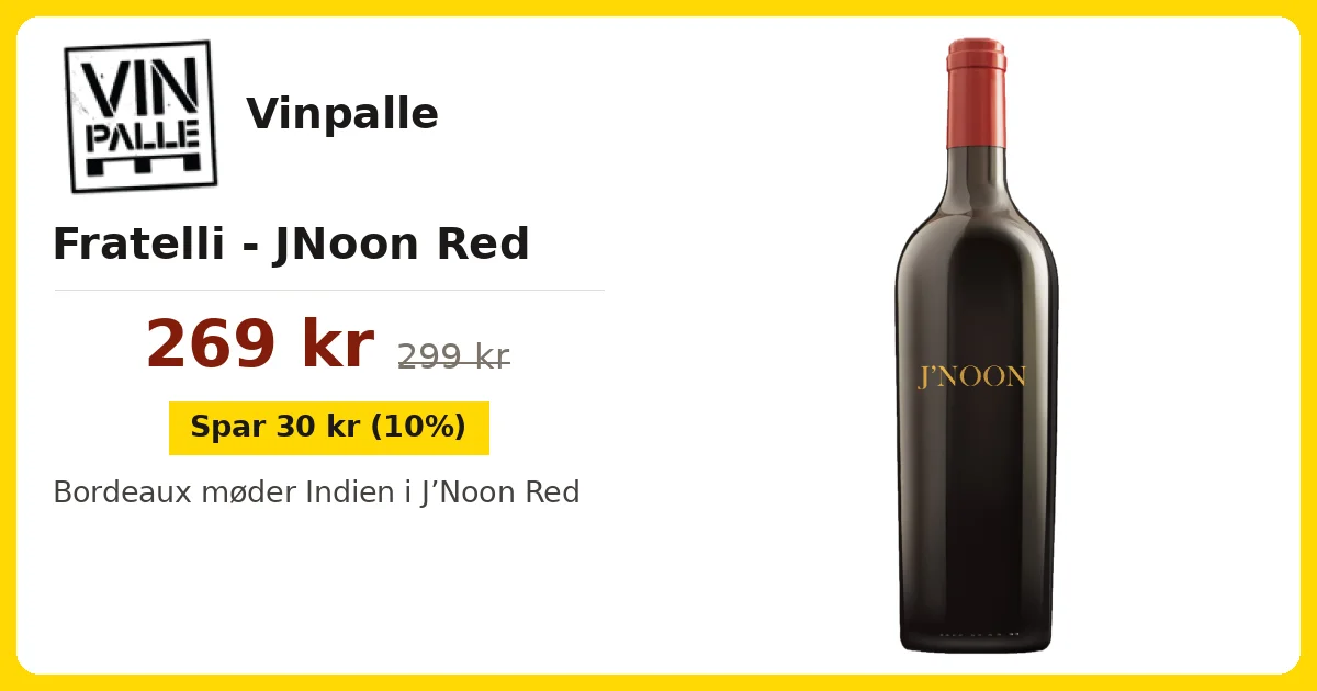 Fratelli - JNoon Red - Vinpalle